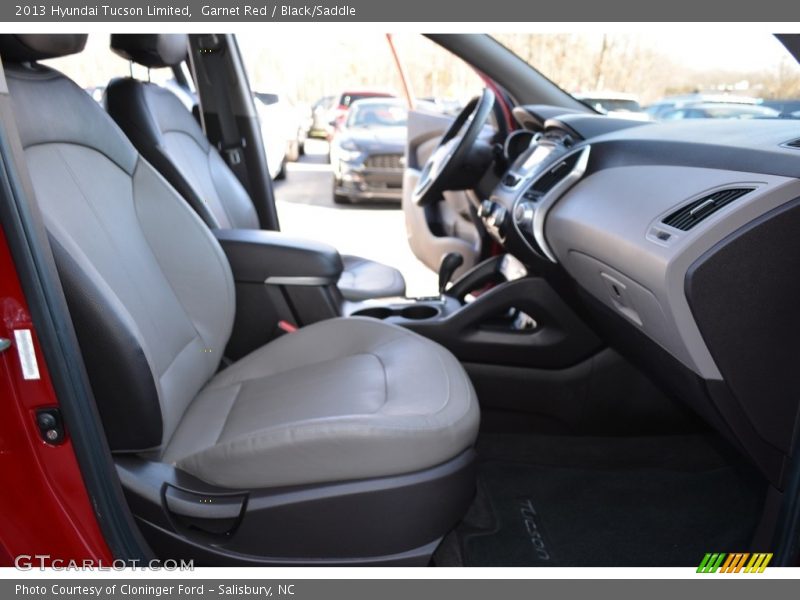 Garnet Red / Black/Saddle 2013 Hyundai Tucson Limited