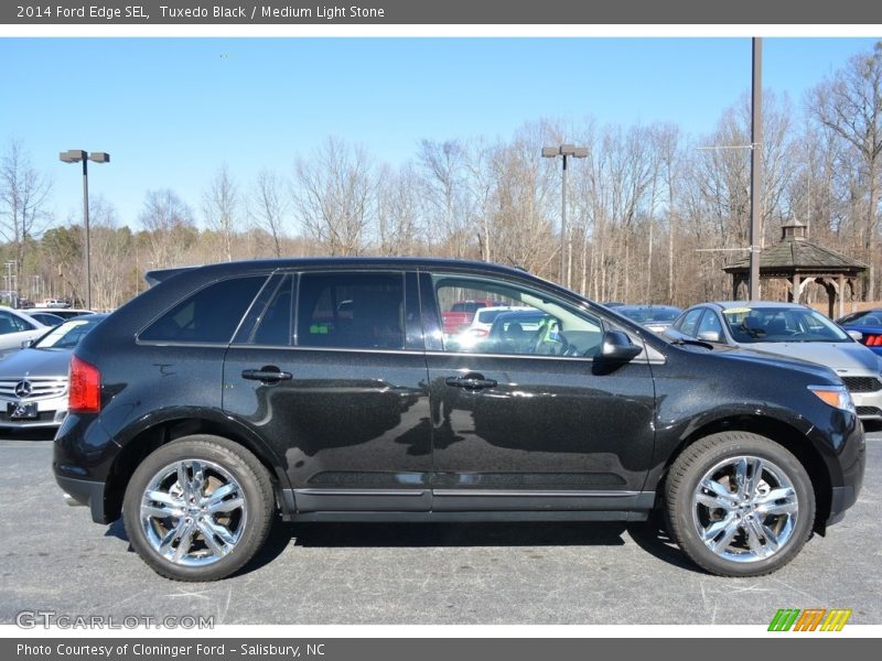 Tuxedo Black / Medium Light Stone 2014 Ford Edge SEL