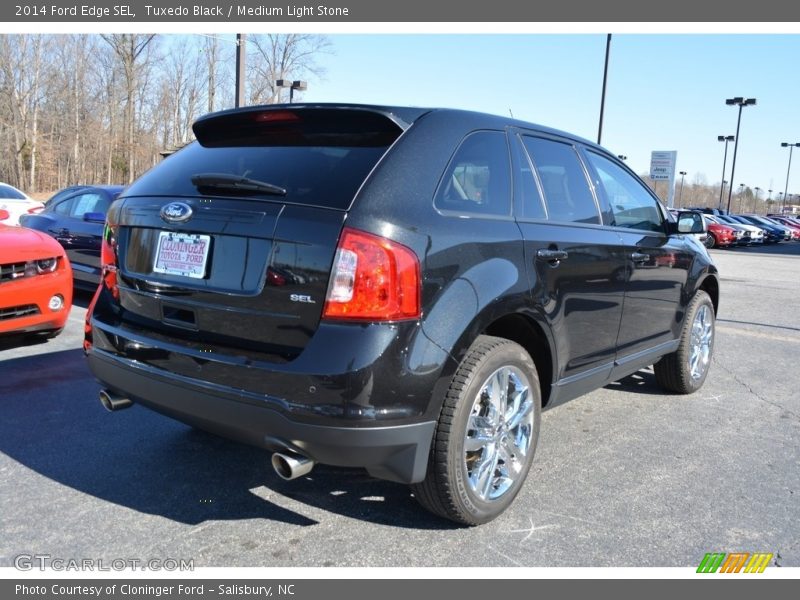 Tuxedo Black / Medium Light Stone 2014 Ford Edge SEL