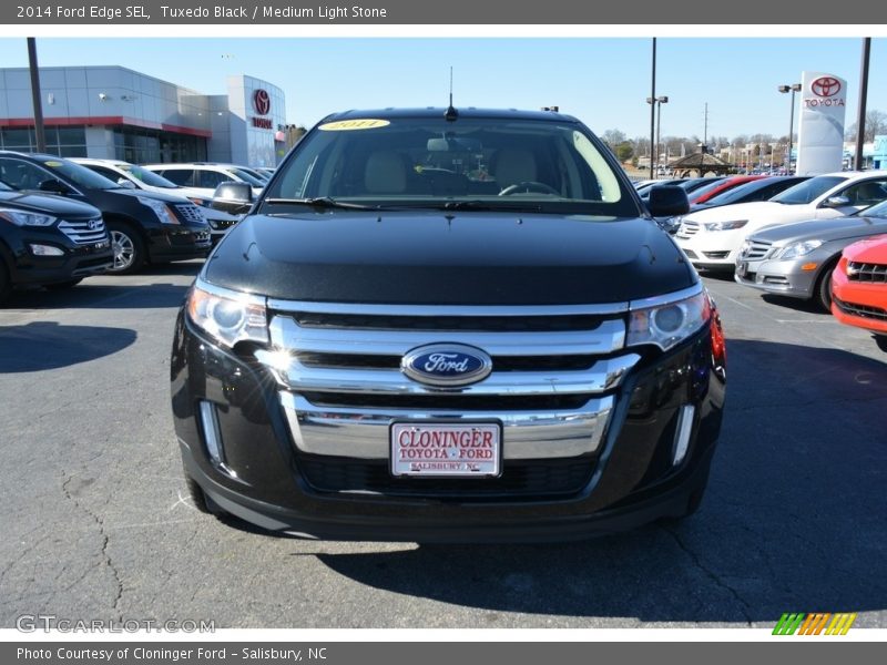 Tuxedo Black / Medium Light Stone 2014 Ford Edge SEL