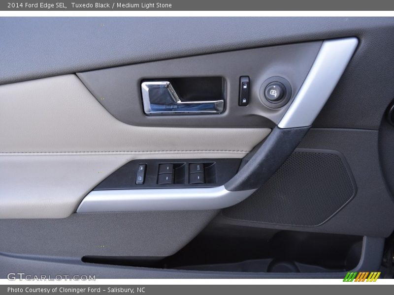 Tuxedo Black / Medium Light Stone 2014 Ford Edge SEL
