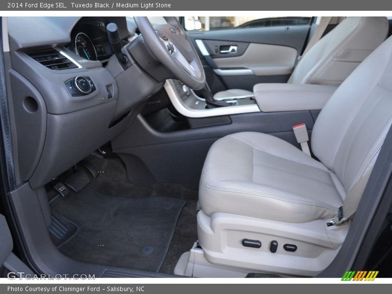 Tuxedo Black / Medium Light Stone 2014 Ford Edge SEL