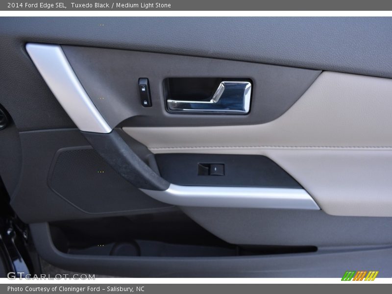 Tuxedo Black / Medium Light Stone 2014 Ford Edge SEL