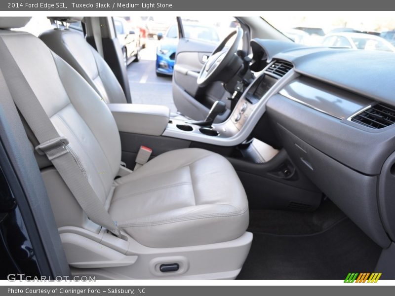 Tuxedo Black / Medium Light Stone 2014 Ford Edge SEL