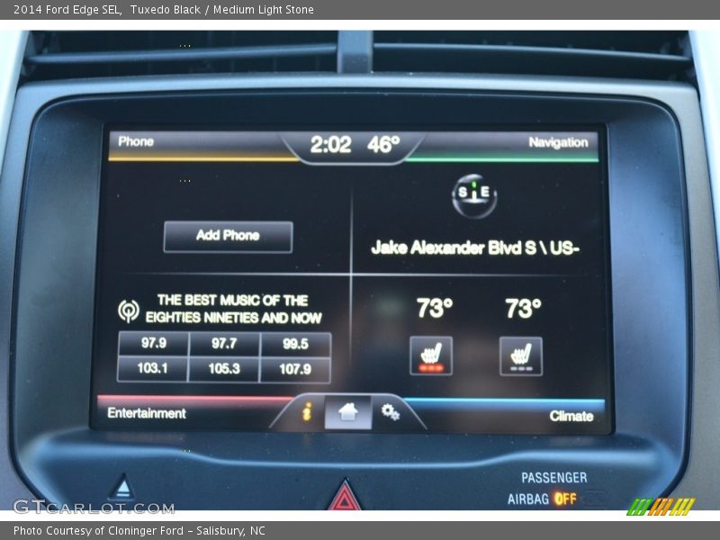 Tuxedo Black / Medium Light Stone 2014 Ford Edge SEL