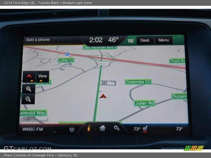 Tuxedo Black / Medium Light Stone 2014 Ford Edge SEL