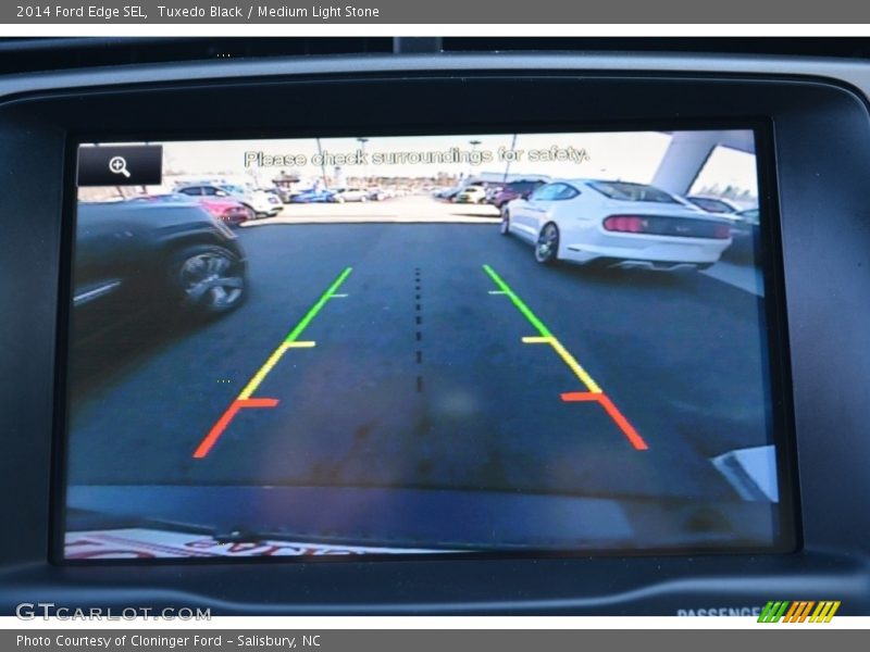 Tuxedo Black / Medium Light Stone 2014 Ford Edge SEL