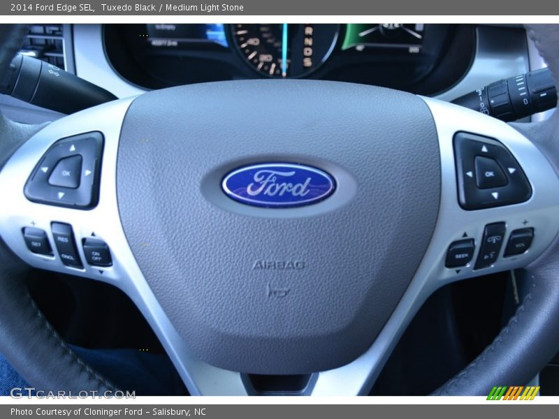 Tuxedo Black / Medium Light Stone 2014 Ford Edge SEL
