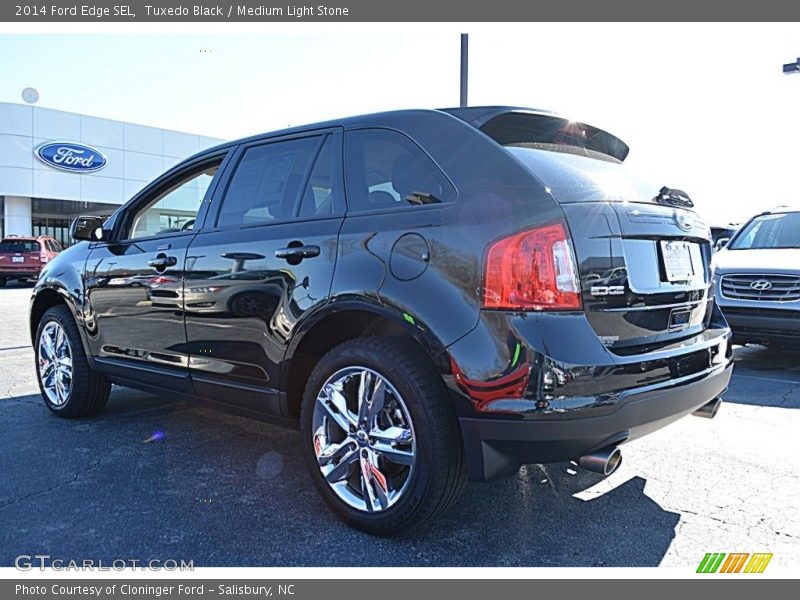 Tuxedo Black / Medium Light Stone 2014 Ford Edge SEL
