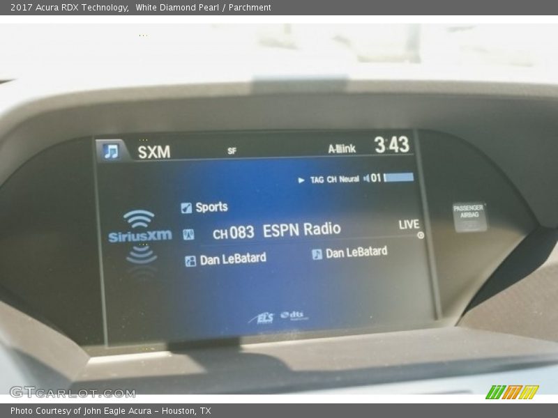 White Diamond Pearl / Parchment 2017 Acura RDX Technology
