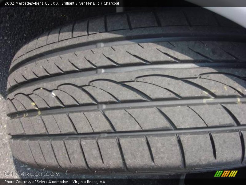 Brilliant Silver Metallic / Charcoal 2002 Mercedes-Benz CL 500