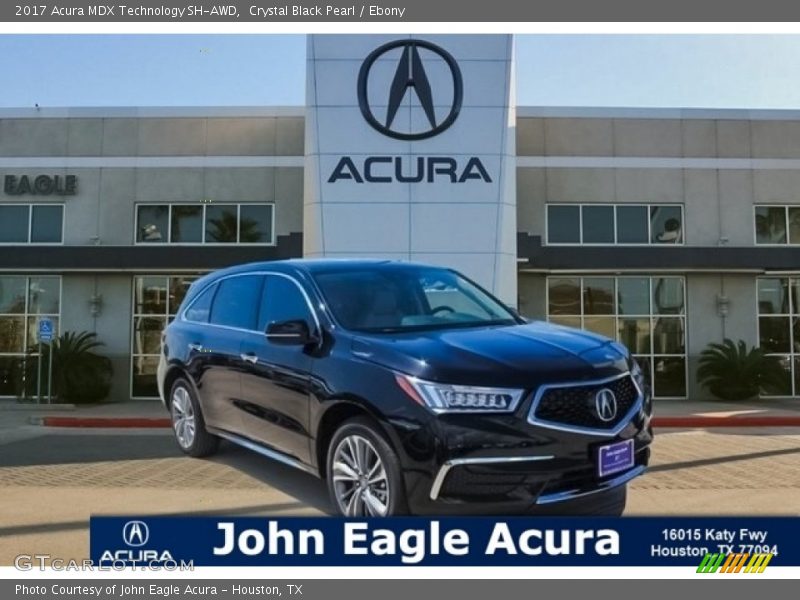 Crystal Black Pearl / Ebony 2017 Acura MDX Technology SH-AWD