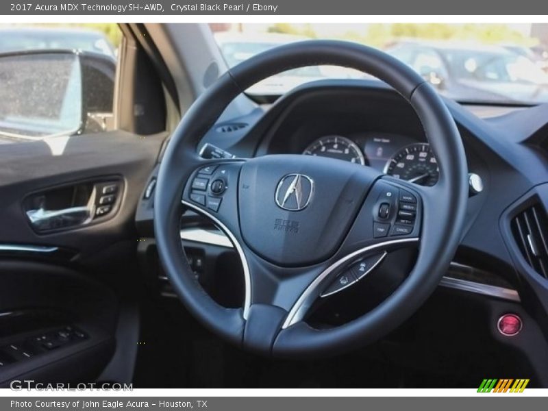 Crystal Black Pearl / Ebony 2017 Acura MDX Technology SH-AWD