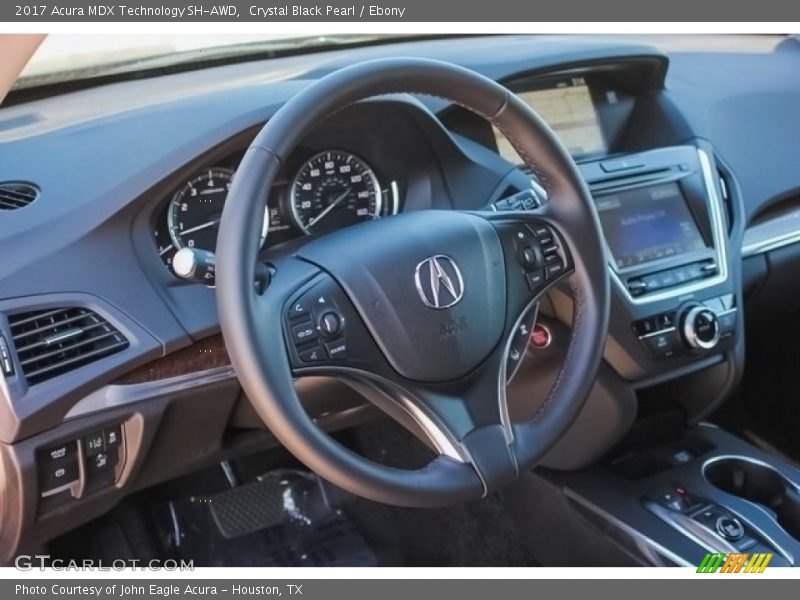 Crystal Black Pearl / Ebony 2017 Acura MDX Technology SH-AWD