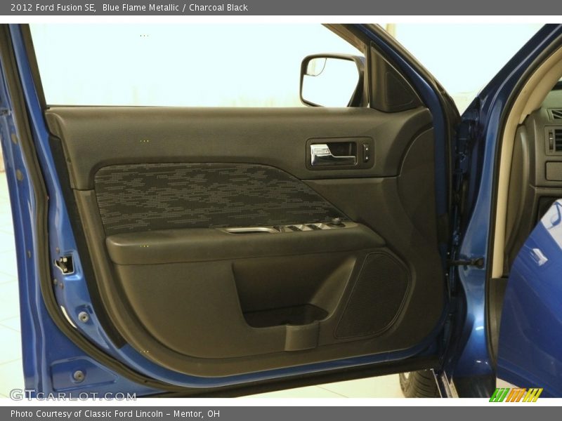Blue Flame Metallic / Charcoal Black 2012 Ford Fusion SE
