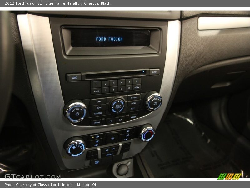 Blue Flame Metallic / Charcoal Black 2012 Ford Fusion SE