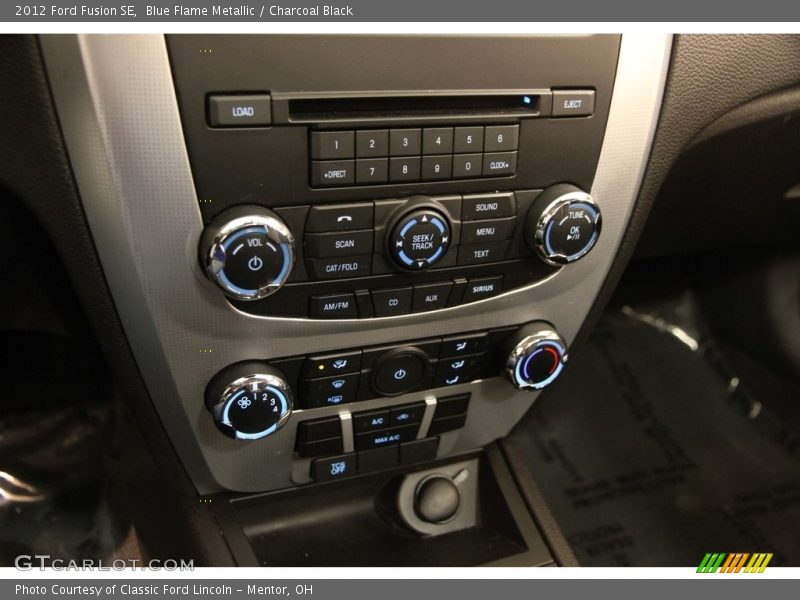Blue Flame Metallic / Charcoal Black 2012 Ford Fusion SE