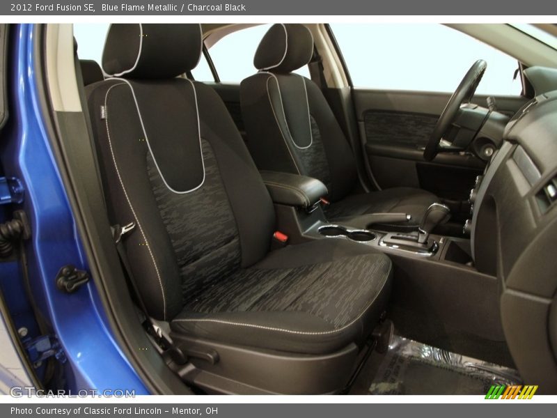 Blue Flame Metallic / Charcoal Black 2012 Ford Fusion SE