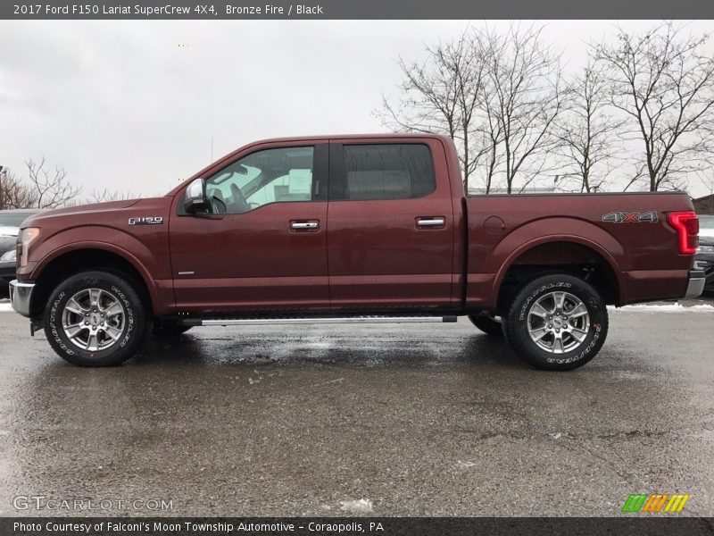 Bronze Fire / Black 2017 Ford F150 Lariat SuperCrew 4X4