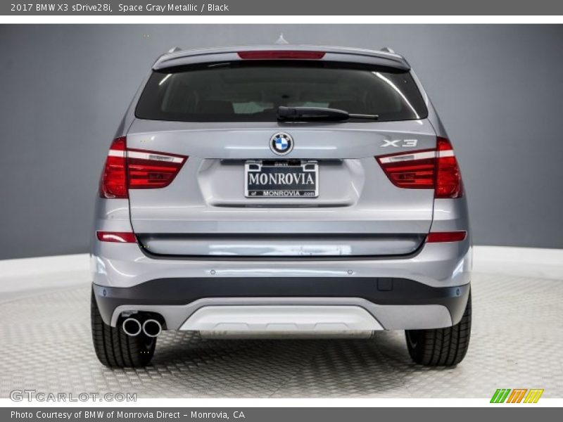 Space Gray Metallic / Black 2017 BMW X3 sDrive28i