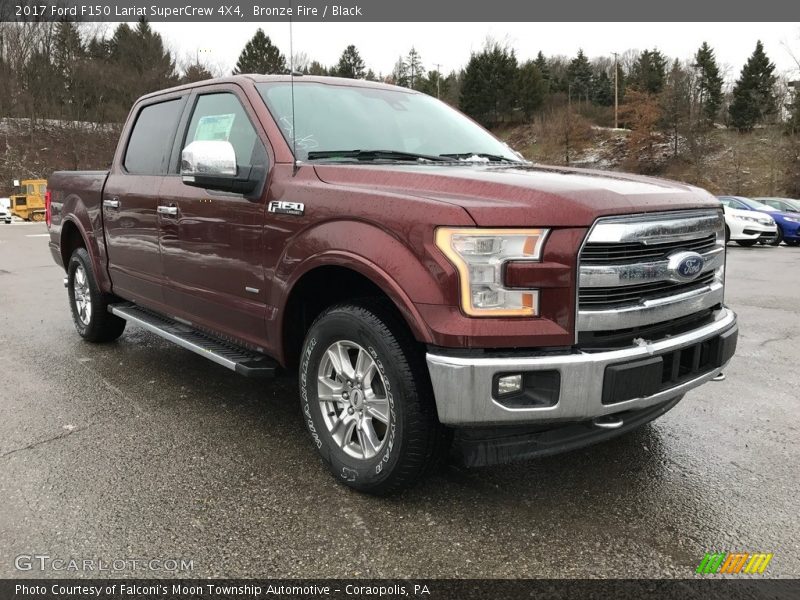 Bronze Fire / Black 2017 Ford F150 Lariat SuperCrew 4X4