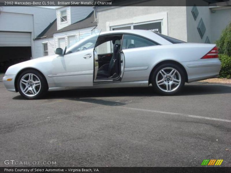 Brilliant Silver Metallic / Charcoal 2002 Mercedes-Benz CL 500