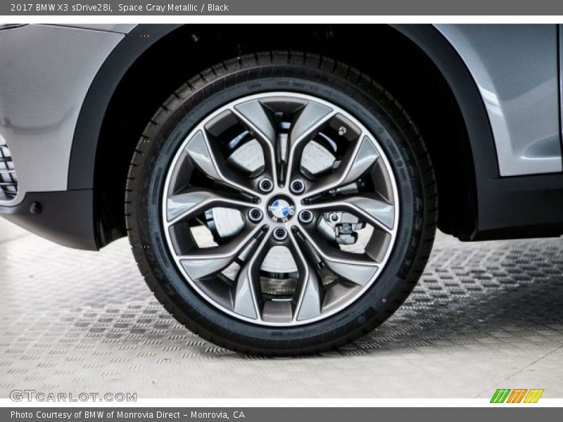 Space Gray Metallic / Black 2017 BMW X3 sDrive28i