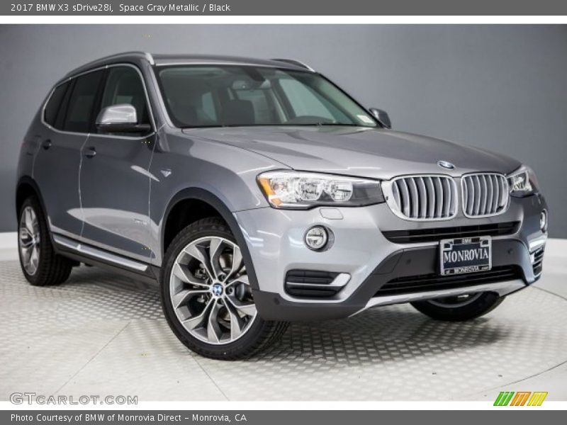 Space Gray Metallic / Black 2017 BMW X3 sDrive28i