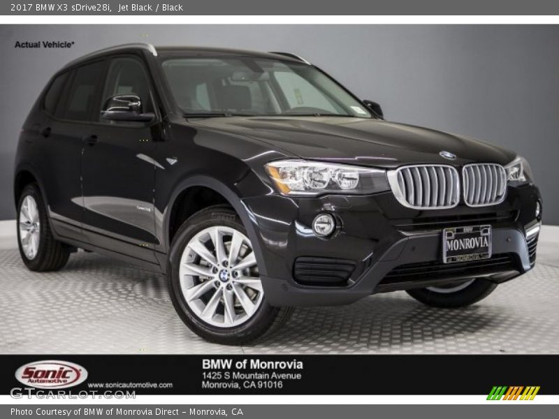 Jet Black / Black 2017 BMW X3 sDrive28i