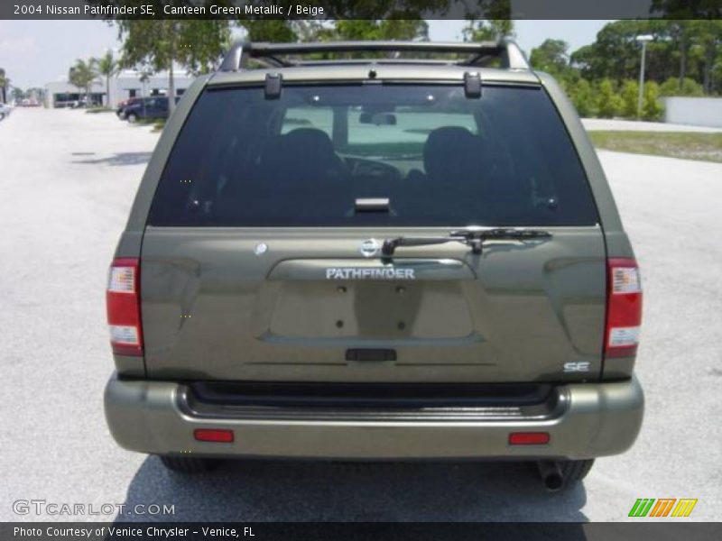 Canteen Green Metallic / Beige 2004 Nissan Pathfinder SE