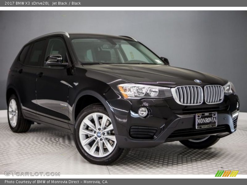 Jet Black / Black 2017 BMW X3 sDrive28i