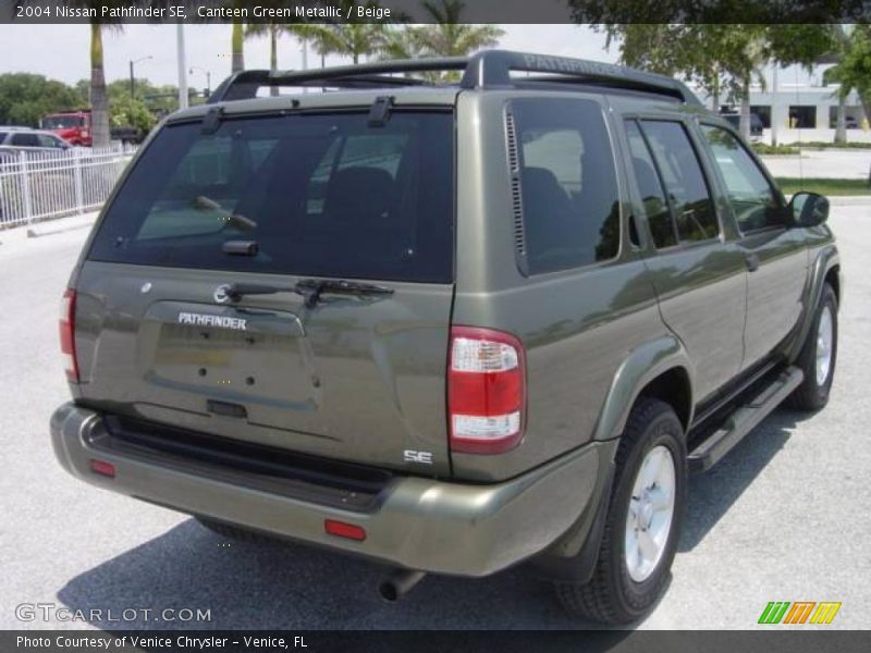 Canteen Green Metallic / Beige 2004 Nissan Pathfinder SE
