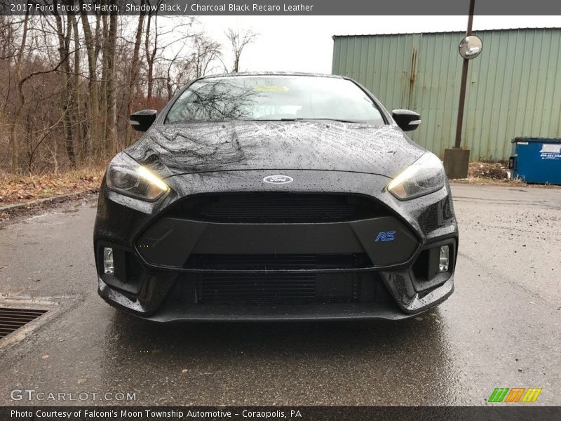 Shadow Black / Charcoal Black Recaro Leather 2017 Ford Focus RS Hatch