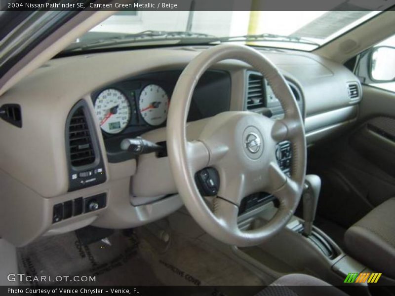 Canteen Green Metallic / Beige 2004 Nissan Pathfinder SE