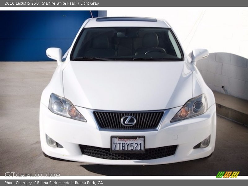 Starfire White Pearl / Light Gray 2010 Lexus IS 250