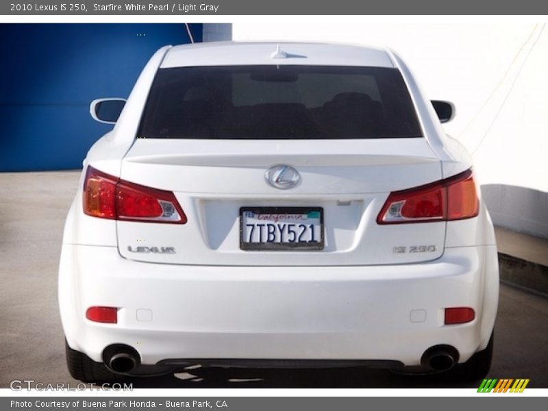 Starfire White Pearl / Light Gray 2010 Lexus IS 250