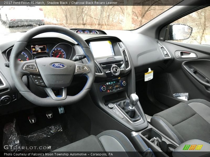  2017 Focus RS Hatch Charcoal Black Recaro Leather Interior