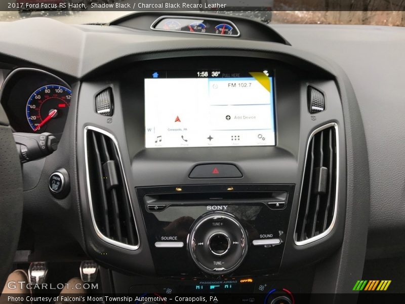 Controls of 2017 Focus RS Hatch