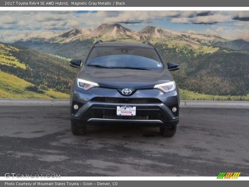 Magnetic Gray Metallic / Black 2017 Toyota RAV4 SE AWD Hybrid