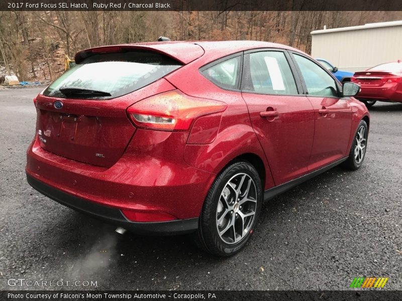 Ruby Red / Charcoal Black 2017 Ford Focus SEL Hatch