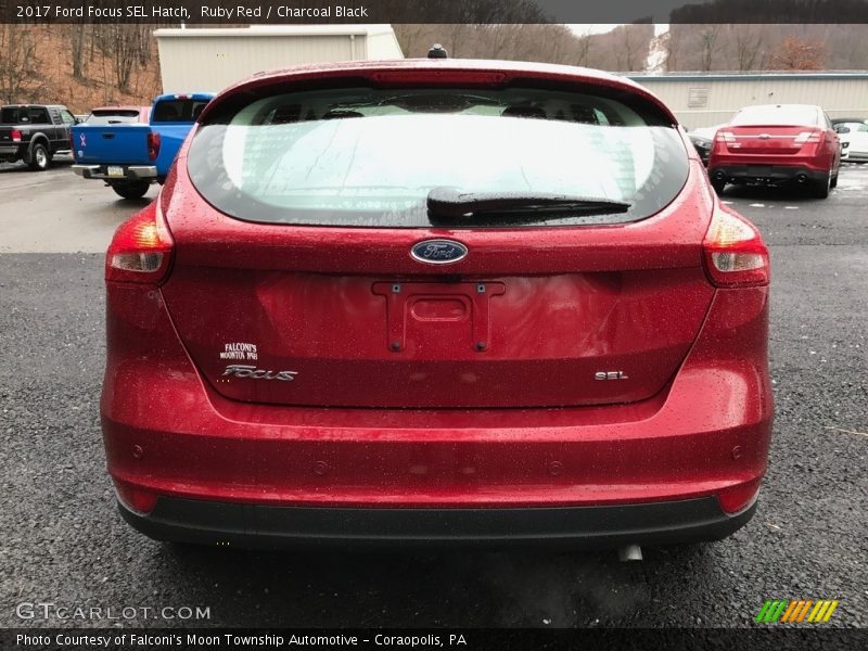 Ruby Red / Charcoal Black 2017 Ford Focus SEL Hatch