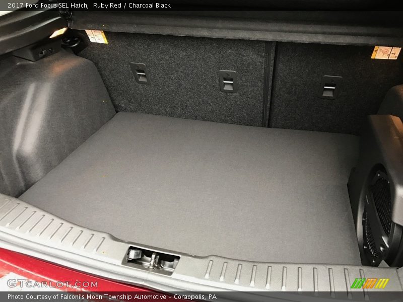 Ruby Red / Charcoal Black 2017 Ford Focus SEL Hatch