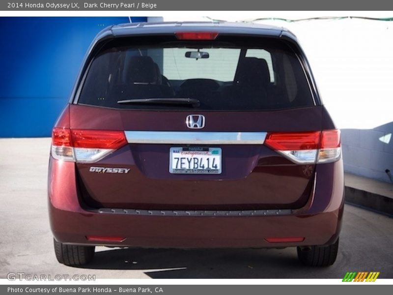 Dark Cherry Pearl / Beige 2014 Honda Odyssey LX