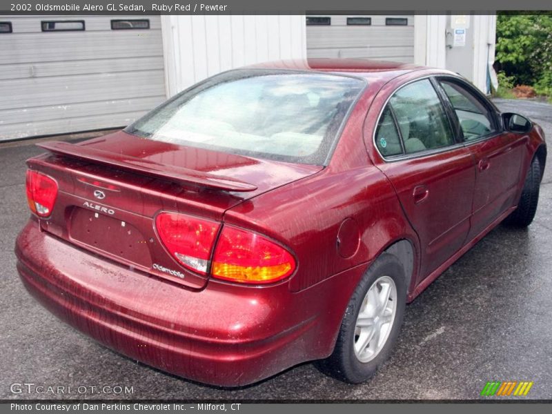 Ruby Red / Pewter 2002 Oldsmobile Alero GL Sedan