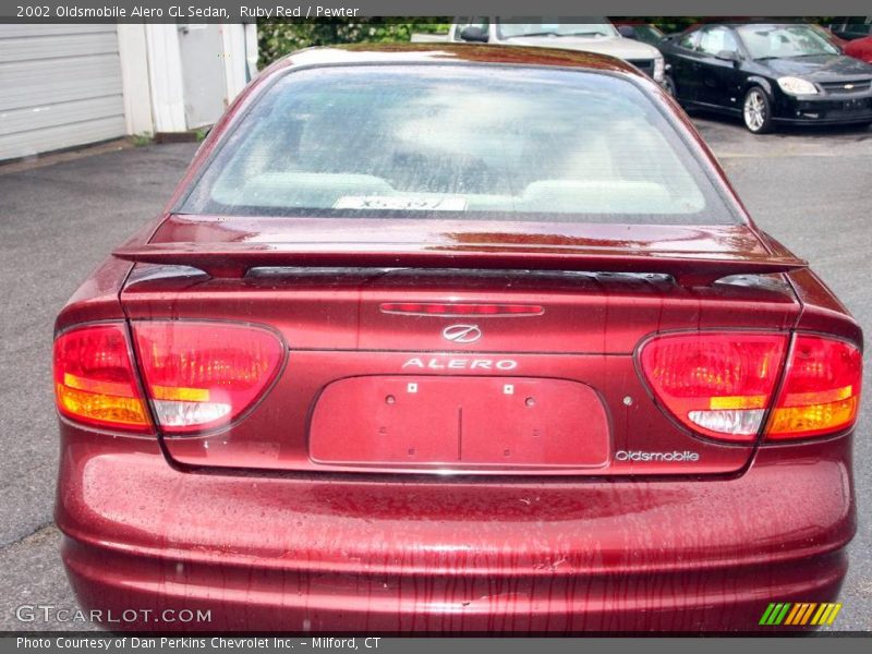 Ruby Red / Pewter 2002 Oldsmobile Alero GL Sedan
