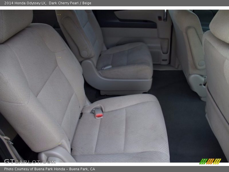 Dark Cherry Pearl / Beige 2014 Honda Odyssey LX