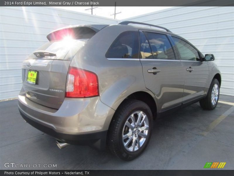 Mineral Gray / Charcoal Black 2014 Ford Edge Limited