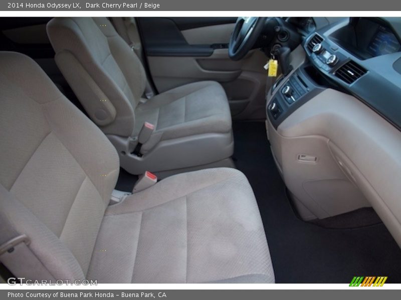Dark Cherry Pearl / Beige 2014 Honda Odyssey LX
