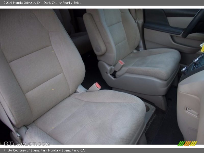 Dark Cherry Pearl / Beige 2014 Honda Odyssey LX