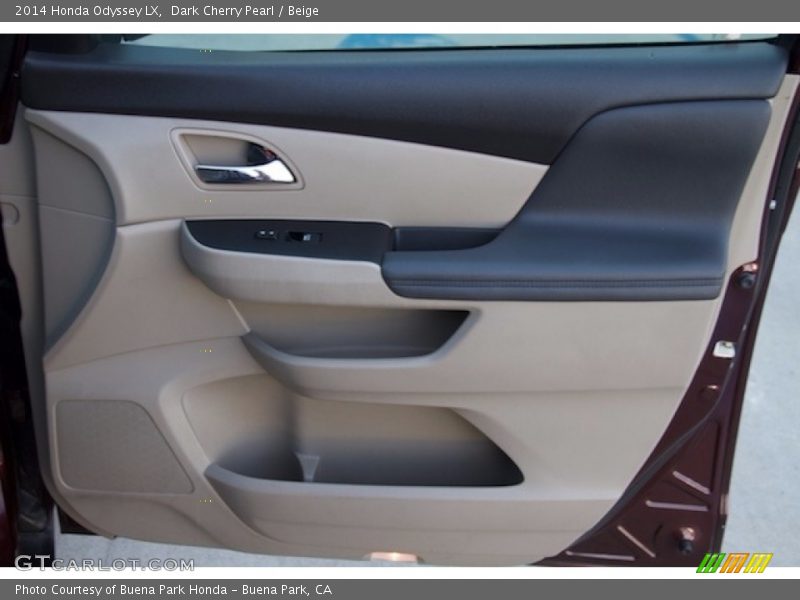 Dark Cherry Pearl / Beige 2014 Honda Odyssey LX
